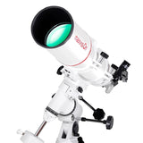 Maxvision 102/660MM 102EQ Refractors Achromatic Astronomical Telescope With EQ3 Equatorial Mount 1.25 Inch Steel Tripod