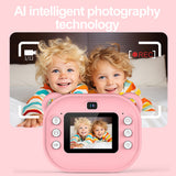 Y600 Kid Children 1080P Digital Camera Thermal Print 2.4Inch IPS Screen Photo Selfie Video Auto Focus Birthday Gift