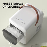 Automatic Large Capacity Desktop Ice Maker with Self-Cleaning Function