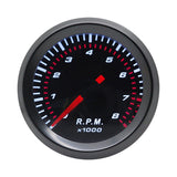 55MM Auto Tachometer 8000 RPM for 1 to 8 Cyder Gas Powered Engine Face Meter With Amber Lighting Car meter