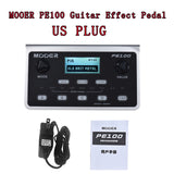 MOOER PE100 Guitar Effect Pedal Multi-Effects Processors Electric Guitar Pedal Metronome Desktop + US Adapter LCD Display