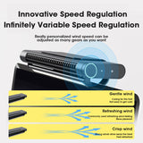 Hanging Bladeless Fan - Rechargeable, Adjustable Angle, Low Noise For Computer Screen & Office