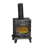 1:12 Dollhouse Miniature Furniture Mini Fireplace With Light Chimney For Doll House Accessories Simulation Model