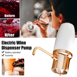 Electric Decanter USB Rechargeable Automatic Aerator Pump Dispenser for Red and White Wine Aeration