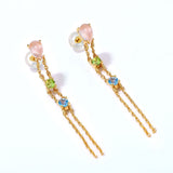Blue Topaz Earrings