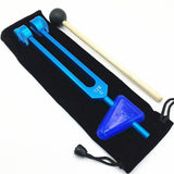 Multifunctional Aluminum Alloy Sound Healing Therapy Medical Healthy Care Test Tuning Fork C128HZ With Wood Hammer