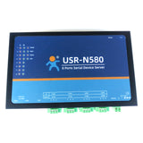 8 Serial Port RS485 To Ethernet Converter IOT Device serial Server USR-N580 Support Modbus MQTT