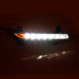 Top-Car Front LED DRL Fog For Renault Fluence 2014+ Auto Driving Daytime Running Light Bumper Lamp