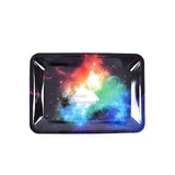 Wholesale 50 Types Tinplate Rolling Tray Metal Raw Herb Roll papers storage trays 125X180MM Rectangle tea tray