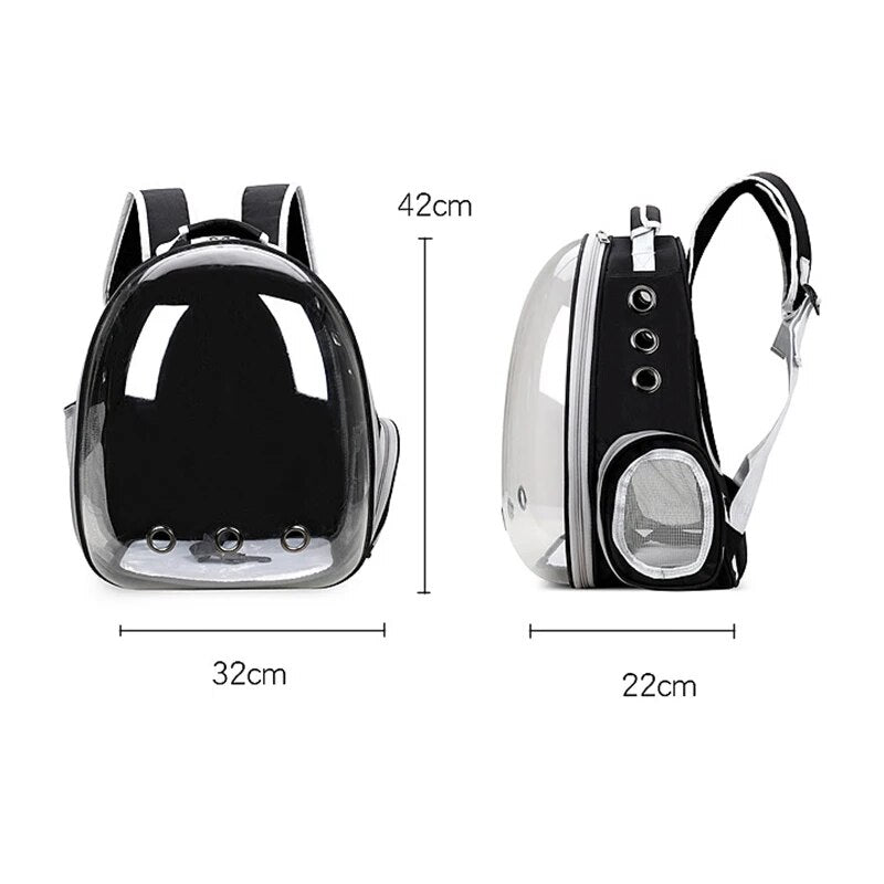 18Colors Carrier for Cat Puppy Breathable Portable Pet Bag Stroller Carrying Backpack Transparent Space Backpack Travel Products