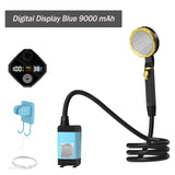 Portable Camping Pump RV Outdoor Camp w/Full Screen Intelligent Digital Display Adjustable Shower Kit