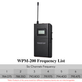 Tatar WPM-200 UHF Wireless Monitor System 50m Transmission Distance In-Ear Stereo Headphones Headset Transmitter Receiver LCD