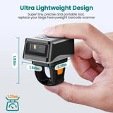 Bluetooth Wireless Mini Finger Reader 2D Barcode Scanner Android IOS PC PDF417 Data Matrix Ring Scanners