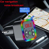 Car MP3 Player Wireless Bluetooth 5.0 LED FM Transmitter Handsfree Audio Car Kit Dual USB Fast Charger TF U Disk Play