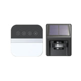 4-Way Induction Area Doorbell -- Solar Transmitter + Door Bell Receiver 100V-240V Wide Voltage Home Driveway Alarm Infrared