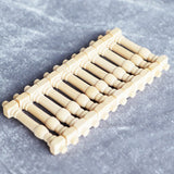 12Pcs DIY Spindles Balusters Wooden Dollhouse Miniature 1/12 Scale Stair Railing Decoration
