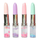 4pcs Lipstick Pens Cute Sequins Drift Gel Ink Rollerball Pens Simulation Lipstick Ballpoint Pens Funny Signature Pens For Party Favors