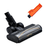 Vacuum Cleaner Floor Brush Head for R10 R20 R30 Vacuum Cleaner Roller Spare Part Replacement with LED Light Black
