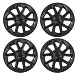 4PCS 18in Car Wheel Hub Cap Black Lightweight Resilient Aerodynamic Waterproof Replacement for Tesla Model 3 2017?2022