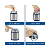Electric Pill Crusher Suitable Small or Big Pills Vitamin Tablets Grinder Fine Powder Great for Feeding Tube US Plug