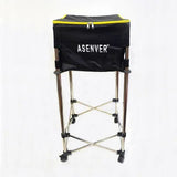 Adjustable Height Tennis Ball Box Training Device with 160 PCS Softball & Baseball - Movable Basket Storage Basin