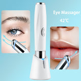 LED Photon Hot Compress Eye Massager Lip Lines Removal Anti Wrinkle Massager Skin Tighten Anti Aging Eye Beauty Devices New