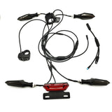 For BBS01 BBS02 Electric Bike 24V/36V/48V Headlight Front Rear Turn Signal Brake Light Ebike Conversion Kits,A