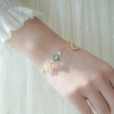Moon Star Zircon Pendant Star Moon Bracelet