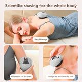 Electric Scraping Massager Upgraded Low Noise Vacuum 3 Modes 12 Gear Hot Compress Cupping Massage Device Wireless for Shoulder