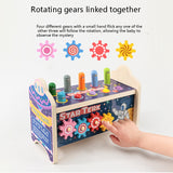 Colorful Wooden Whack-A-Mole Kids Baby Girl Boy Toys Hand Knocking Toy Multifunctional Hamster Game