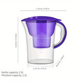 1pc Food Grade Activated Carbon Filter Kettle for Home and Office Water Purification