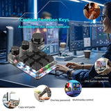 nical Keyboard, 9 Keys 3 Knobs RGB Programmable ro Keyboard Bluetooth Gaming Keypad Hotswap