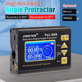 TLL-90S High Precision Laser Angle Protractor 0.005° Dual-Axis Digital Incometer 0.001° Magnetic Electronic Level Meter RS485