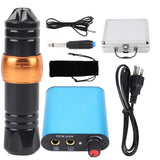 Tattoo Pen Kit Tattoo Machine Power Supply 90‑265V Powerful Motor Black Tattoo Machine Kit Portable with Storage Box for