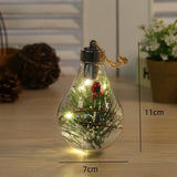 5pcs New Decorations Cross border Simulation Light Bulb Christmas Tree Decorative Pendant Plastic Ball
