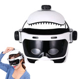 Electric Head Massager with Eye Massage - Relieve Stress with Air Pressure, Vibration Therapy, Scalp Relaxation, Hot Compress, and Bluetooth Music.