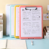 Thickened Organizer Capacity A4 File Storage Box with Clipboard Examination Papers for School