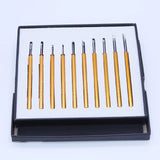5 Size Precision Hairspring Collet Pair Watch Hand Removing Levers Steel Blade Repair Tool