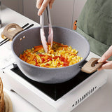 1pc, Stew Pot, Household Double-eared Stew Pot, Electromagnetic Stove, Cooking Pot, Food Supplement Pot, Gift, Non-stick Pot