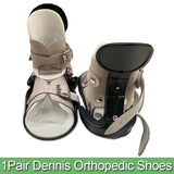 1Pair Medical Orthopedic Leather Dennis Brown Spt Shoes Corrective Deformed Foot for Children-No Shoe Rack
