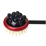 17.5" Long Black Red Plastic Back Knock Scratcher Rela Massage Hammer