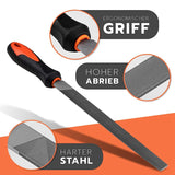 11 Pieces File Set For Wood Metal Plastic - Files In All Shapes -Workshop Files & Needle Files