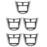 5x Car Refitting Radio Fascia Frame Panel Dvd Trim Kit For I-25 I25 Accent 2din Dash Interfa