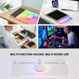 Stand Tray, Acrylic Computer Holder, Titled Stand, Riser, Ergonomic Keyboard Riser