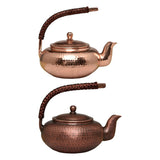 Half Moon Handmade Copper Teapot - 500ml Traditional Design
