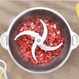 Meat Grinder 2L Stainless Steel Electrical Food Processor Blender Mixer hine for Kitchen Fruits Nuts, EU Plug