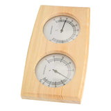 Wooden Thermometer Hygrometer for Sauna Room Double Dial Pointer Type Temperature Humidity Meter v