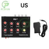 DC5-12V EQ-7 Seven Stage Balanced Amplifier High Medium Low Frequency Adjustable Preamplifier Audio For Phones Computers