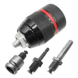 Keyless Quick Change Hand Drill Chuck 1/2-20UNF Mount 1.5-13Mm with SDS-Plus 1/2Inch Wrench Adapter