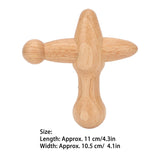 Trigger Point Massager Wood Shaped Boost Metabolism Lymphatic Drainage Relaxes Muscles Wooden Massage Tool